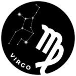 The astrological sign for virgo.