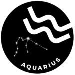 The astrological sign for aquarius.