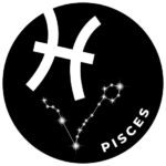 The astrological sign for pisces.