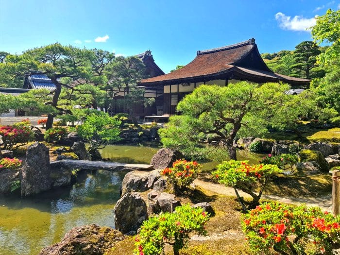 Templo Ginkaku-ji o Pabellón de Plata. Templos más bonitos de Kioto