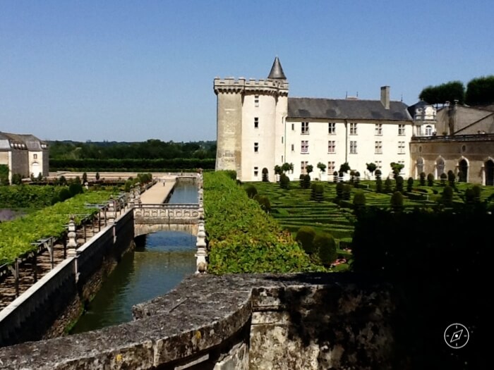 Mapa para ver los castillos del Valle del Loira desde Tours - Villandry - Entrada