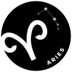 The astrological sign for aries.